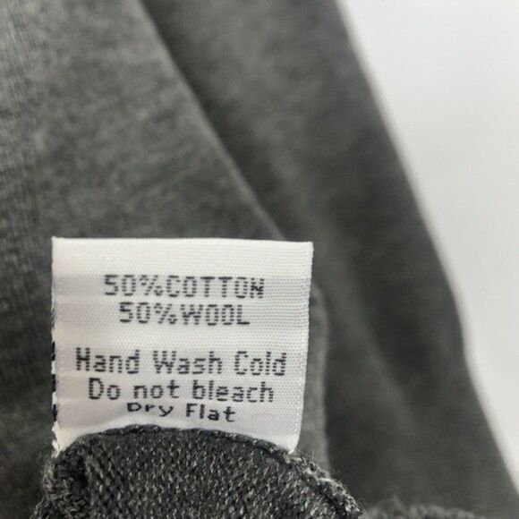 Lapis Boyfriend Striped Wool Cardigan Gray&White New Without Tags Small RM-C - Picture 5 of 6